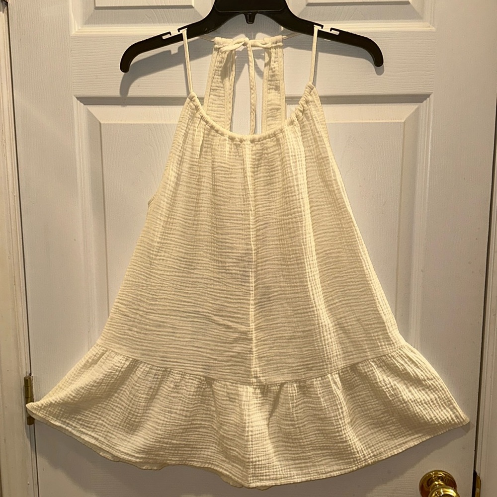 Xhilaration large babydoll halter neck / tank shirt blouse Coverup